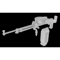 Metallic Details Mdr48318 1/48 7.62 Mm Degtyaryov Da Aircraft Machine Gun 4 Pcs