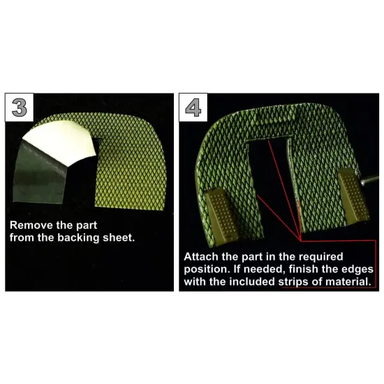 Metallic Details Mdp32036 1/32 Cockpit Interior Upholstery Grey