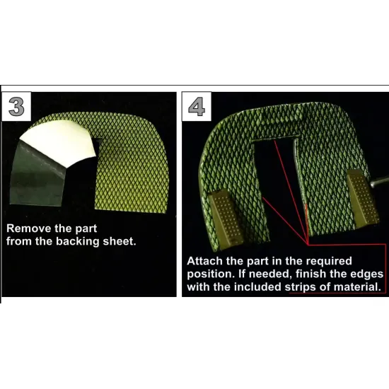 Metallic Details Mdp32037 1/32 Cockpit Interior Upholstery Brown