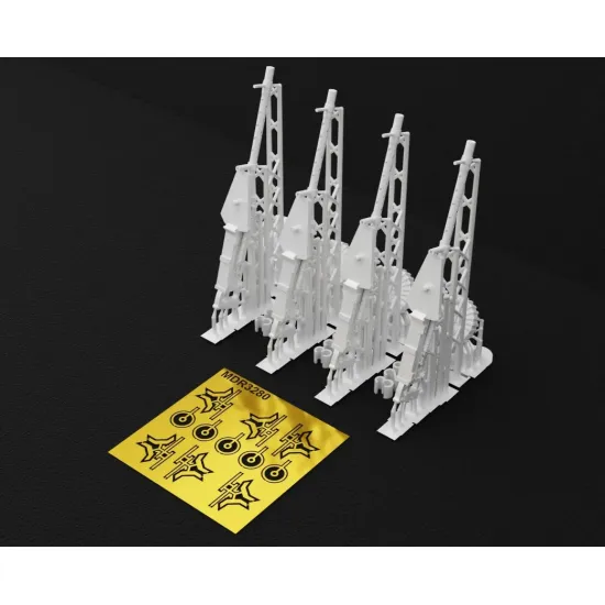 Metallic Details Mdr3280 1/32 Vickers F Aircraft Machine Gun 4 Pcs