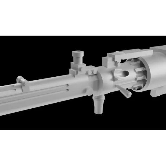 Metallic Details Mdr3284 1/32 7.62 Mm Shkas Aircraft Machine Gun 4 Pcs