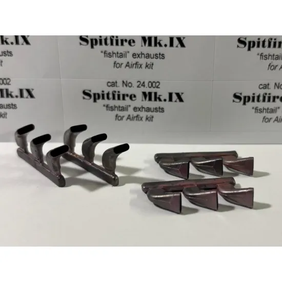 Rexx24002 1/24 Fishtail Exhausts For Spitfire Mk Ix For Airfix