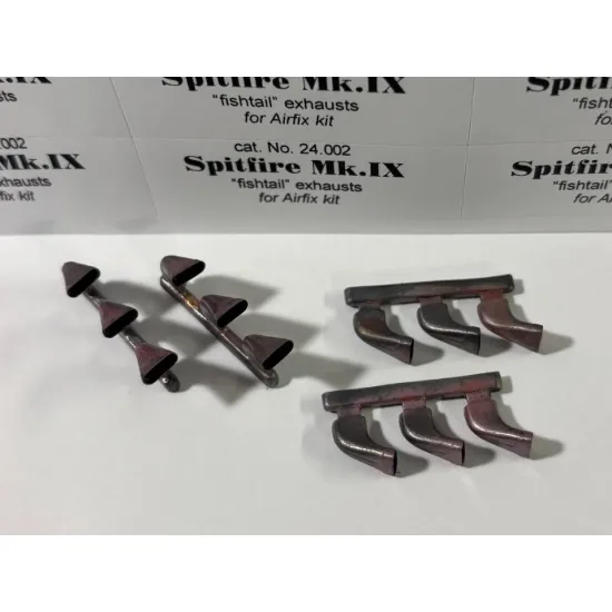 Rexx24002 1/24 Fishtail Exhausts For Spitfire Mk Ix For Airfix