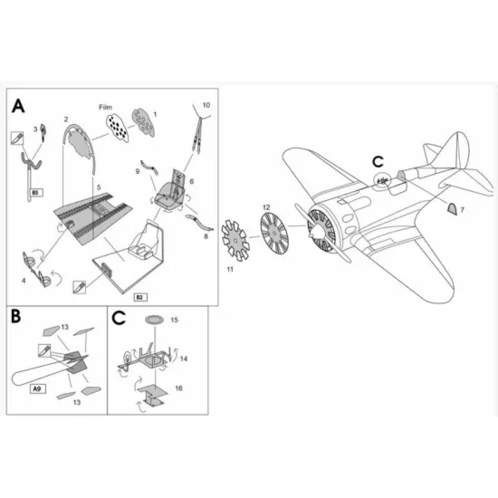 Brengun Brl48182 1/48 Polikarpov I-16 Typ 18/24 Pe Set For Academy Kit