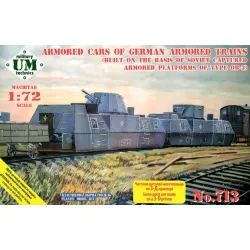 Umt 713 1/72 Armored Cars Of German Armored Trains Plastic Model Kit
