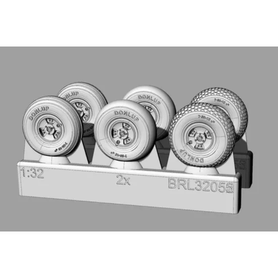 Brengun Brl32055 1/32 Spitfire 3 Spoke Wheels Set 3 Types Of Tires Resin Wheels 3 Pairs