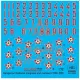 Hadmodels Dw-72001 1/72 Hungarian National Insignias And Numbers 1950-1990 Dry-water Decal Sheet