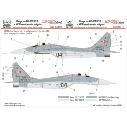 Hadmodels Dw-72008 1/72 Mig-29 Nato Dry-water Decal Sheet