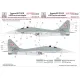 Hadmodels Dw-72008 1/72 Mig-29 Nato Dry-water Decal Sheet