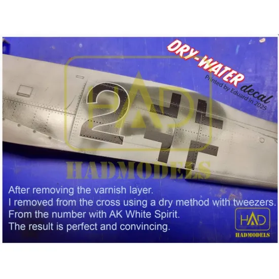 Hadmodels Dw-72014 1/72 Fw 190 F-8 Green C Black 2 White 34 Dry-water Decal Sheet