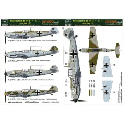 Hadmodels Dw-72015 1/72 Messerschmitt Bf 109 E-1 E-2 E-3 Dry-water Decal Sheet