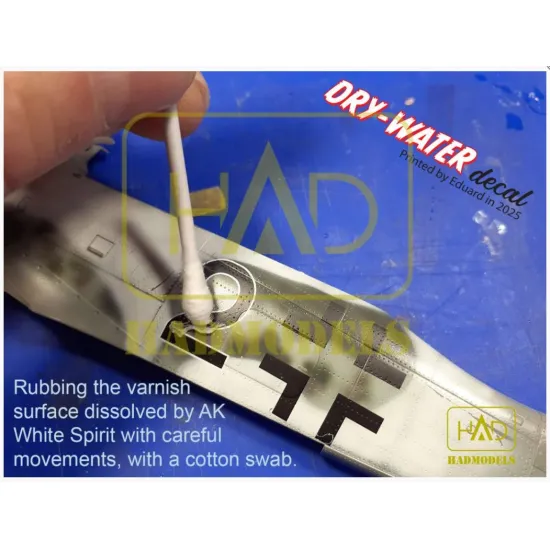 Hadmodels Dw-72017 1/72 Messerschmitt Me 262 A-1 Luftwaffe Black L White 17 Dry-water Decal Sheet