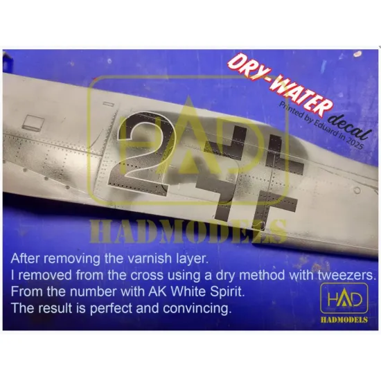 Hadmodels Dw-72017 1/72 Messerschmitt Me 262 A-1 Luftwaffe Black L White 17 Dry-water Decal Sheet