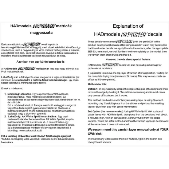 Hadmodels Dw-72017 1/72 Messerschmitt Me 262 A-1 Luftwaffe Black L White 17 Dry-water Decal Sheet