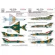 Hadmodels Dw-48005 1/48 Mig-21 Bis Dry-water Decal Sheet