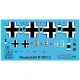 Hadmodels Dw-32015 1/32 Messerschmitt Bf 109 E-1 White 9 Dry-water Decal Sheet