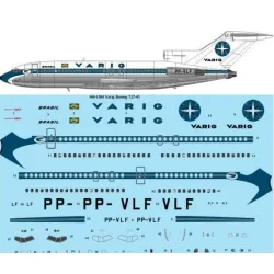 26decals 144-1384 1/144 Varig Boeing 727-100 For Crm Kit Laser Decal