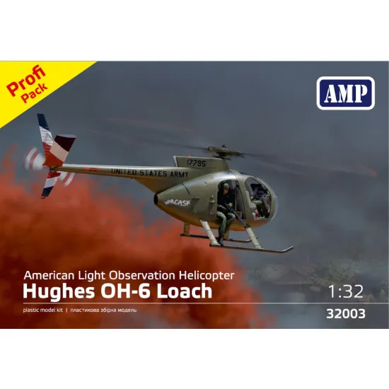 Amp 32-005 1/32 Hughes Oh-6 Cayuse Profi Pack American Light Observation Helicopter