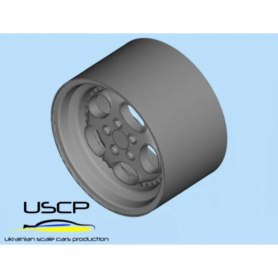 Uscp 24p044 1/24 3d-printed Wheels 18 Inch Rotiform Str