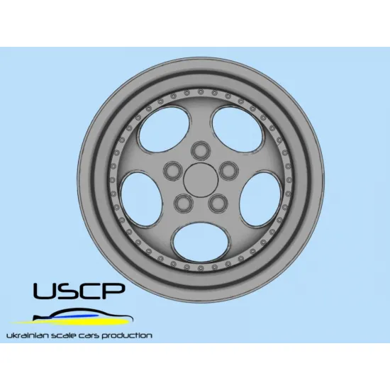 Uscp 24p044 1/24 3d-printed Wheels 18 Inch Rotiform Str