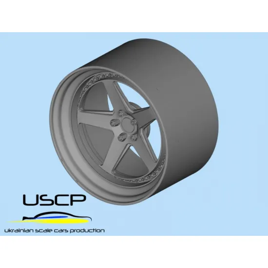 Uscp 24p214 1/24 3d-printed Wheels 19 Inch Vip Modular Ff550