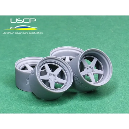 Uscp 24p214 1/24 3d-printed Wheels 19 Inch Vip Modular Ff550