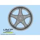 Uscp 24p213 1/24 3d-printed Wheels 18 Inch Volk Rays Gt-c