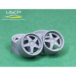Uscp 24p213 1/24 3d-printed Wheels 18 Inch Volk Rays Gt-c