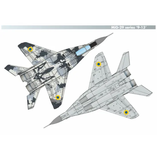 Armory 14710 1/144 Mig-29 Series 9-13 114th Brigade Precarpathian Falcons Plastic Injected Kit W/ 3d-printed Pe Parts
