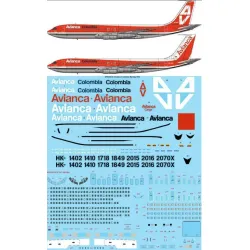 26decals Sts44332 1/144 Avianca Colombia Boeing 707-320b/C For Roden Kit Screen Printed Decal
