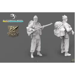 Black Snake K-03 1/35 Rifleman Commando Kieffer Kit 3 Resin Figure Kit