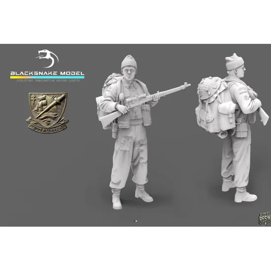 Black Snake K-03 1/35 Rifleman Commando Kieffer Kit 3 Resin Figure Kit
