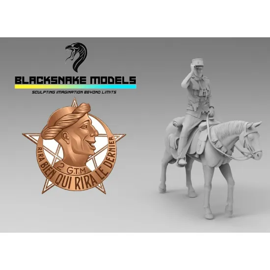 Black Snake Goumier-01 1/35 French Officer Of The 2e Gmt Resin Figure Kit