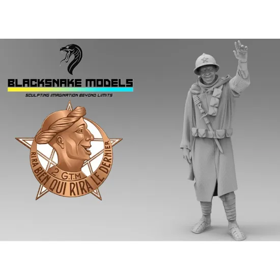 Black Snake Goumier-06 1/35 Goumier Du 2e Gmt Resin Figure Kit