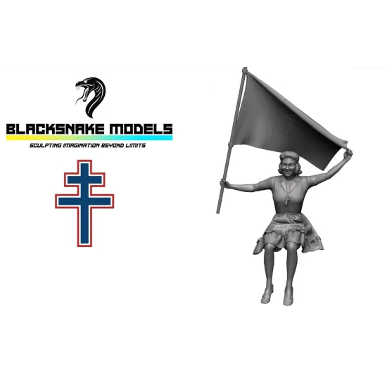 Black Snake Ffi-07 1/35 Ffi French Resistance Fighter 1944 Resin Figure Kit