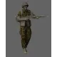 Black Snake Bep-02 1/35 Paratrooper Of The 1st Bep Foreign Legion Machine Gun Gunner Resin Figure