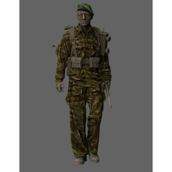 Black Snake Bep-05 1/35 Paratrooper Of The 1st Bep Group Leader Foreign Legion Resin Figure