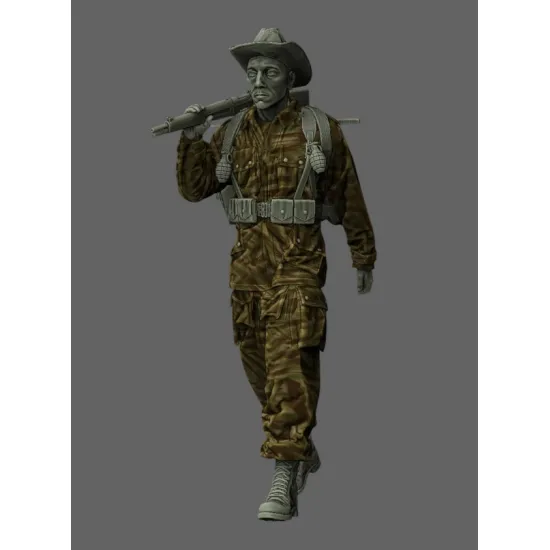 Black Snake Bep-07 1/35 Paratrooper Of The 1st Bep Foreign Legion Resin Figure