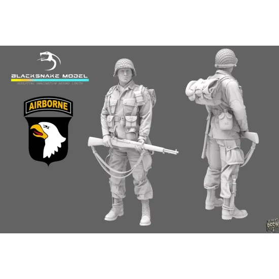 Black Snake St-01 1/35 101st Airborne Soldier Ww2 D-day Resin Figure Kit