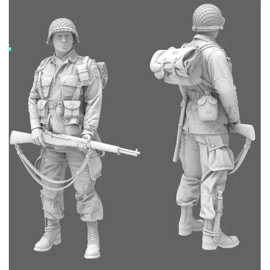 Black Snake St-01 1/35 101st Airborne Soldier Ww2 D-day Resin Figure Kit