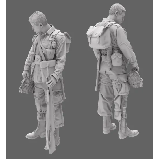 Black Snake St-02 1/35 101st Airborne Soldier Ww2 D-day Resin Figure Kit