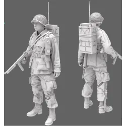Black Snake St-03 1/35 101st Airborne Radio Operator Ww2 D-day Resin Figure Kit
