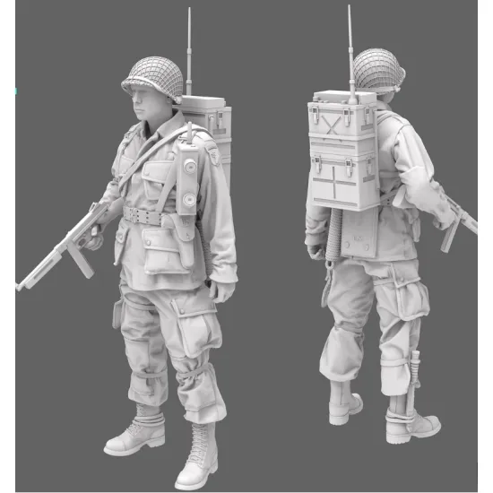 Black Snake St-03 1/35 101st Airborne Radio Operator Ww2 D-day Resin Figure Kit