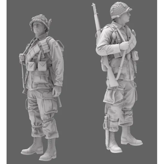 Black Snake St-04 1/35 101st Airborne Soldier Ww2 D-day Resin Figure Kit