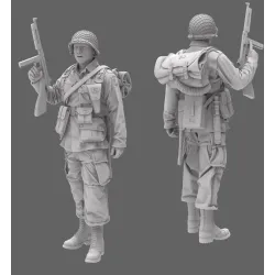 Black Snake St-08 1/35 101st Airborne Soldier Ww2 D-day Resin Figure Kit