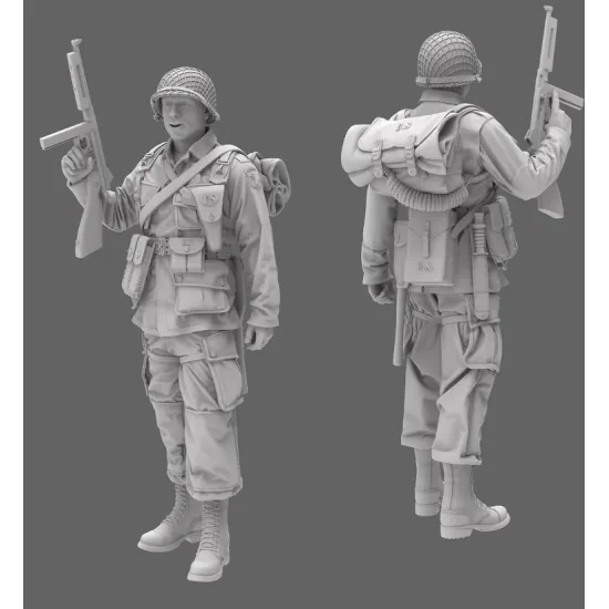 Black Snake St-08 1/35 101st Airborne Soldier Ww2 D-day Resin Figure Kit