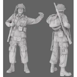 Black Snake St-16 1/35 101st Airborne Soldier Ww2 D-day Resin Figure Kit