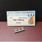 Cat4-r72026 1/72 F4d-1 Skyray Wheels Aircraft Accessories