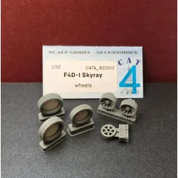 Cat4-r32013 1/32 F4d-1 Skyray Wheels Aircraft Accessories