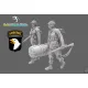 Black Snake St-10/11 1/35 101st Airborne Soldiers 2 Figures Ww2 D-day Resin Figure Kit